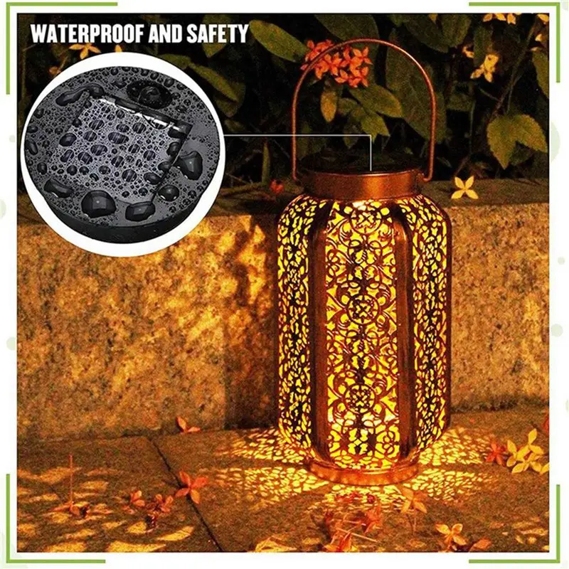 SEWS-16 Pcs Solar Lights Replacement Top Solar Lantern Parts LED Solar Panel Lantern Lid Lights For Outdoor Hanging Decor