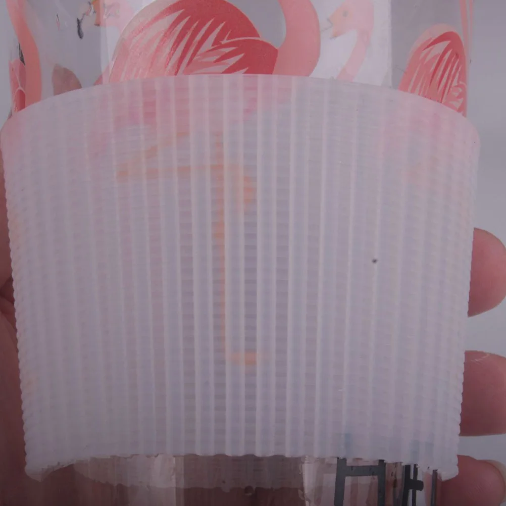 

10Pcs Heat-Resistant Silicone Cup Sleeve Non-Slip Protective Glass Bottle Cover Reusable Anti-Skid Sleeve for Mug Tumbler