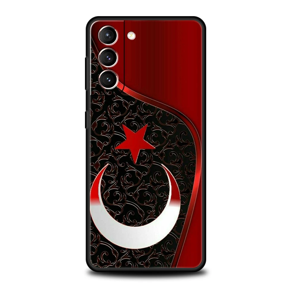 Turkey Flag Case for Samsung Galaxy S24 S23 S22 S20 S21 FE Ultra S24 S23 S10 S10E S9 S8 Plus 5G Silicone Phone Cover Coque Bags