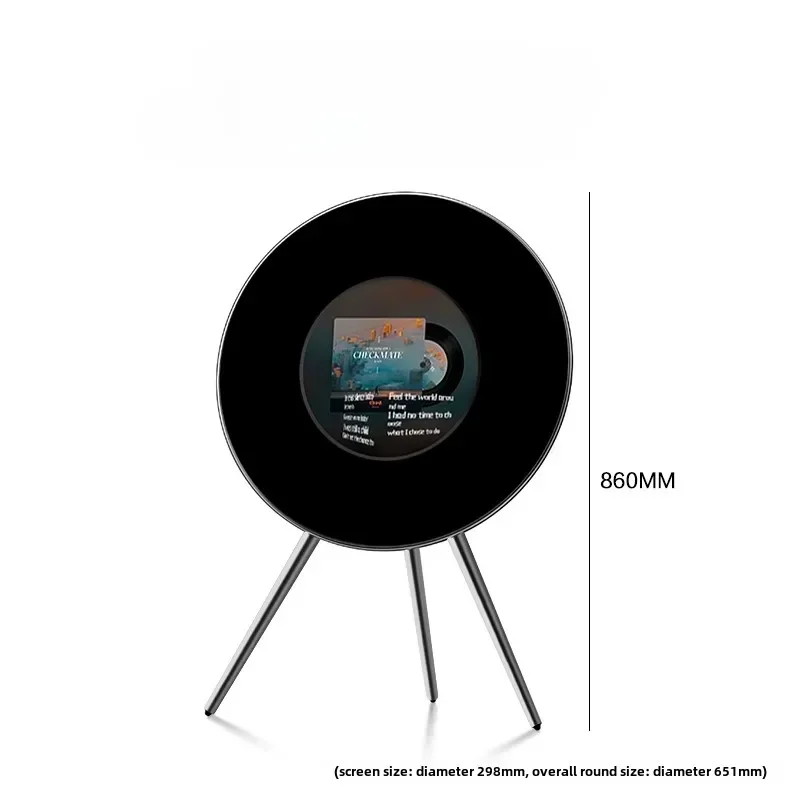 

Floating lyrics speaker bluetooth vinyl subtitles living room audio gift