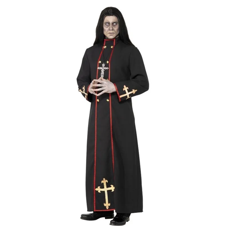 

Adult Halloween Role Play Costume New Release Zombie Priest Terroristic Festival Stage Outfit Women's Ethnic Wear