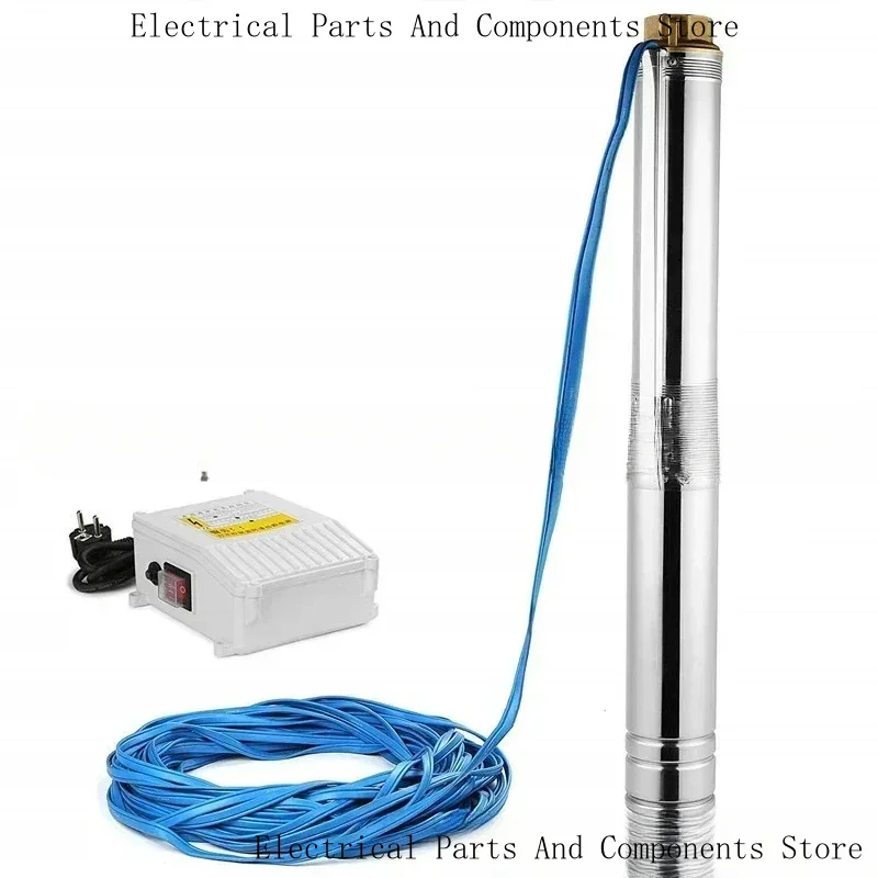4 Inch 0.75KW Deep Well 1HP 6500L/H Submersible Pump   20M Contrl Box Garden Home Agricultural Irrigation