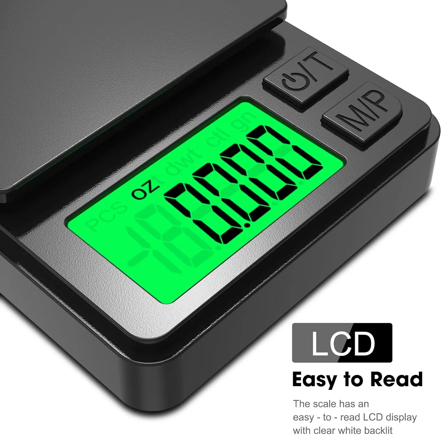 500g/0.01g Electronic Kitchen Scale Accurate Pocket Mini Jewelry Gram Scale with Backlight and Lid Calibration Coffee Scale