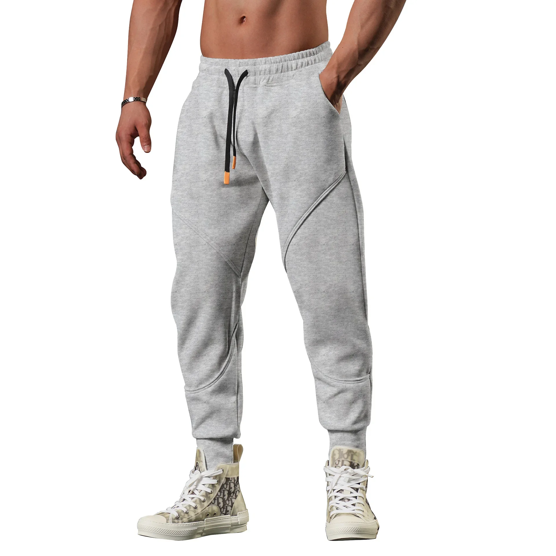 

Men Jogger Pants Sport Casual Trousers Fashion Pocket Cargo Pants Gym Sweatpants Quick Dry Training Jogging Pants Man Clothing