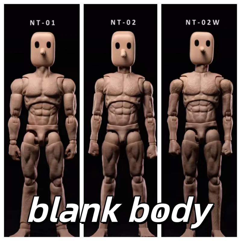 

New Notaman NT-01 NT-02 NT-02W 1/12 Square-headed Joint Body Model 6'' Male Soldier Action Figure Flexible Body Dolls Toys