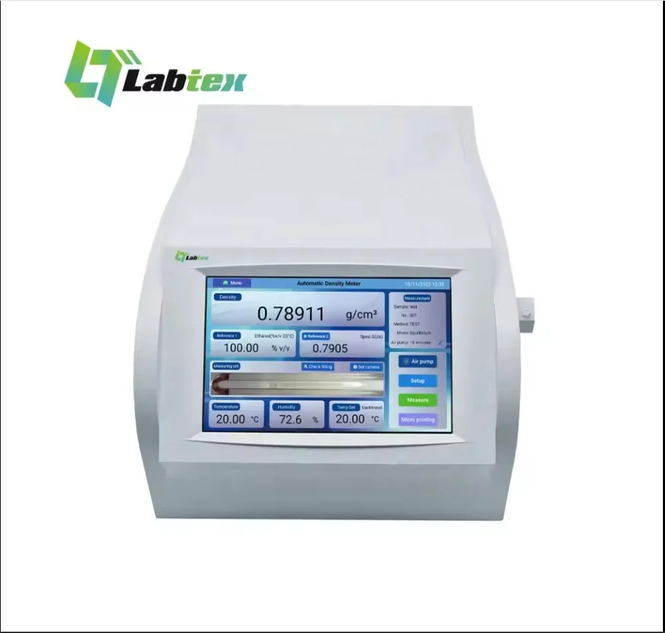 LABTEX LTR-D430 Density Meter Oil Liquid Alcohol Milk Density Meter Temp Control Peltier Android System