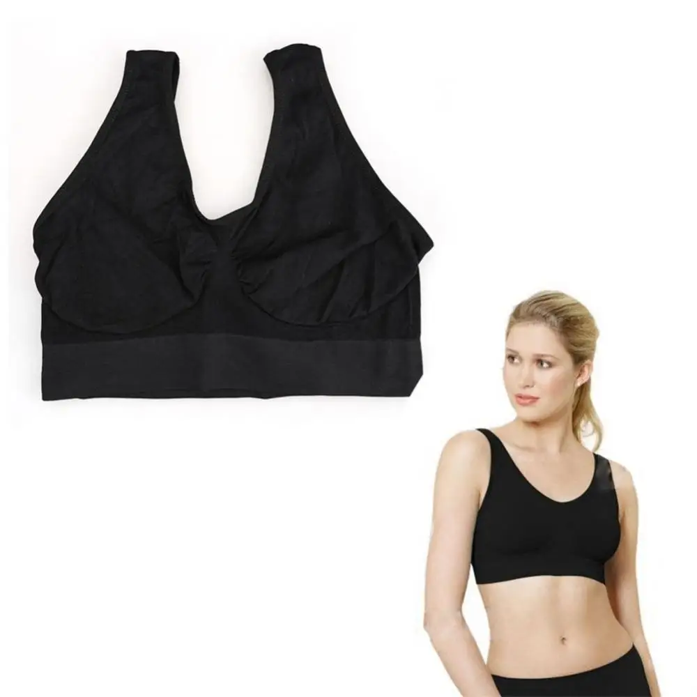 Women Sexy Single Layer Seamless Bra Wireless Sports Yoga Shapewear Lace Sport Bra Plus Size Seamless Bra Bralette Backless Lady