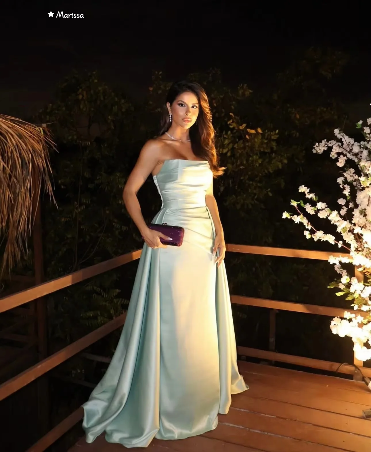 Marissa vestidos femininos elegantes feitos sob medida, vestidos de festa de casamento para ocasiões especiais, cauda de peixe, ombro de fora, baile de formatura