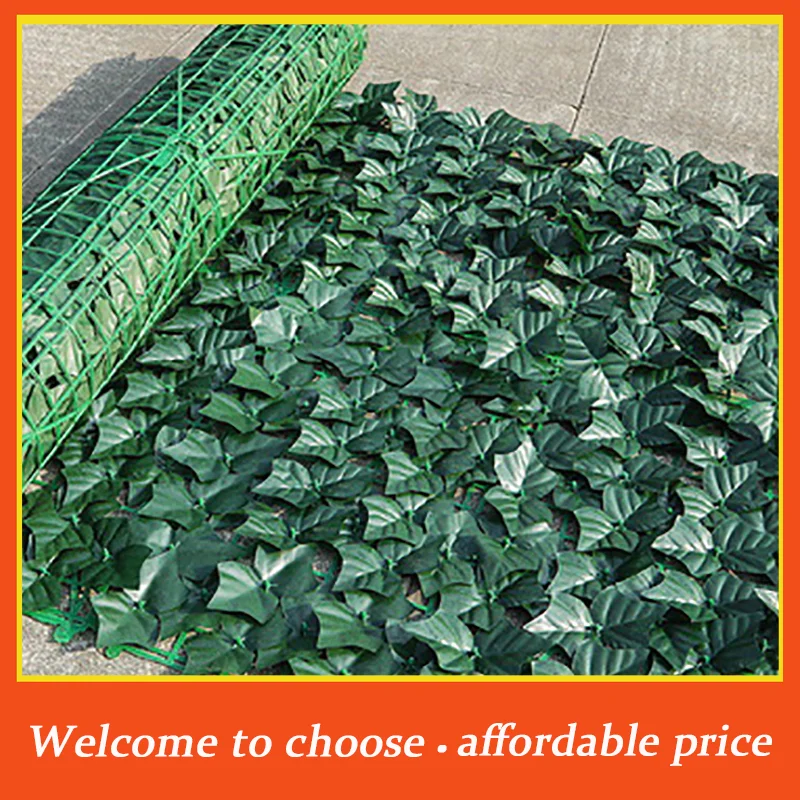 1pc Faux Privacy Fence Screen For Home Outdoor Garden Balcony Decoration 0.5X3m new Artificial Ivy Hedge Green Leaf Fence Panels