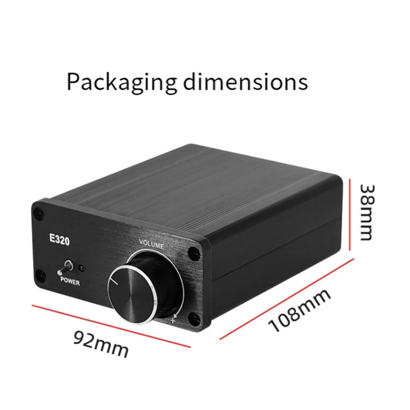 【Livraison Rapide】E320 100W* 2 12V Mini Standard Hifi Table Portable Bluetooth TPA3116 Class D Digital Professional Audio Powerf