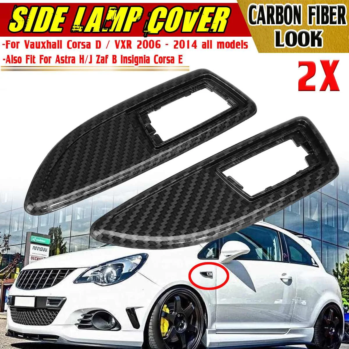 Side Lamp Cover Side Marker Light Cover For Vauxhall Corsa D/ VXR 2006-2014 For Astra H/J Zaf B Insignia Corsa E Signal Lamp Cap