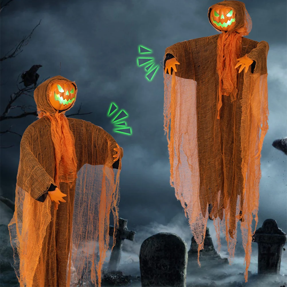 Skeleton Pumpkins Decorations Realistics Ghosts Holiday Decor For Haunted Houses