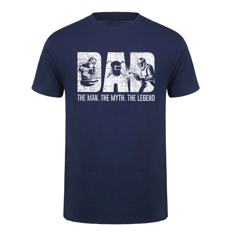 Welder Funny Welding Dad The Man The Myth The Legend T-shirt Father Gift T Shirts Vintage Design DA-886