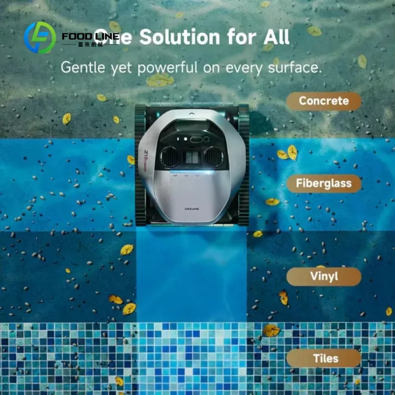Customized App Enabled Robotic Pool Cleaner 3D Navigation Ultrasonic Edge Detection Zone Cleaning In-Ground Swimming Pools