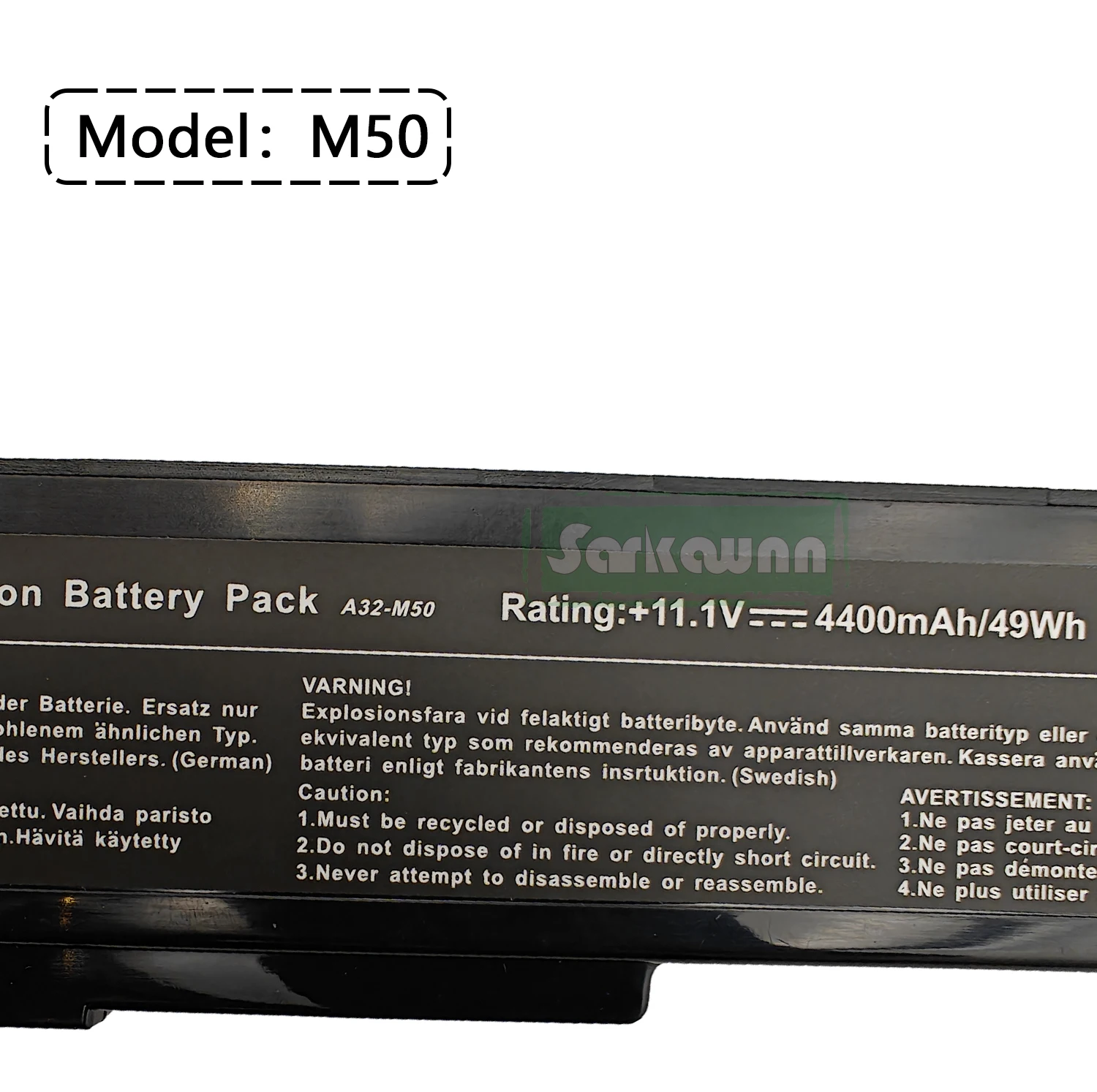 SARKAWNN 6 celle M50 batteria per LAPTOP per X57 G50 V50V M50 M50V M50Q M50Sa M50Sr M50Sv M51E M51Kr M51Se M51Sn M51Sr M51Va MEDION