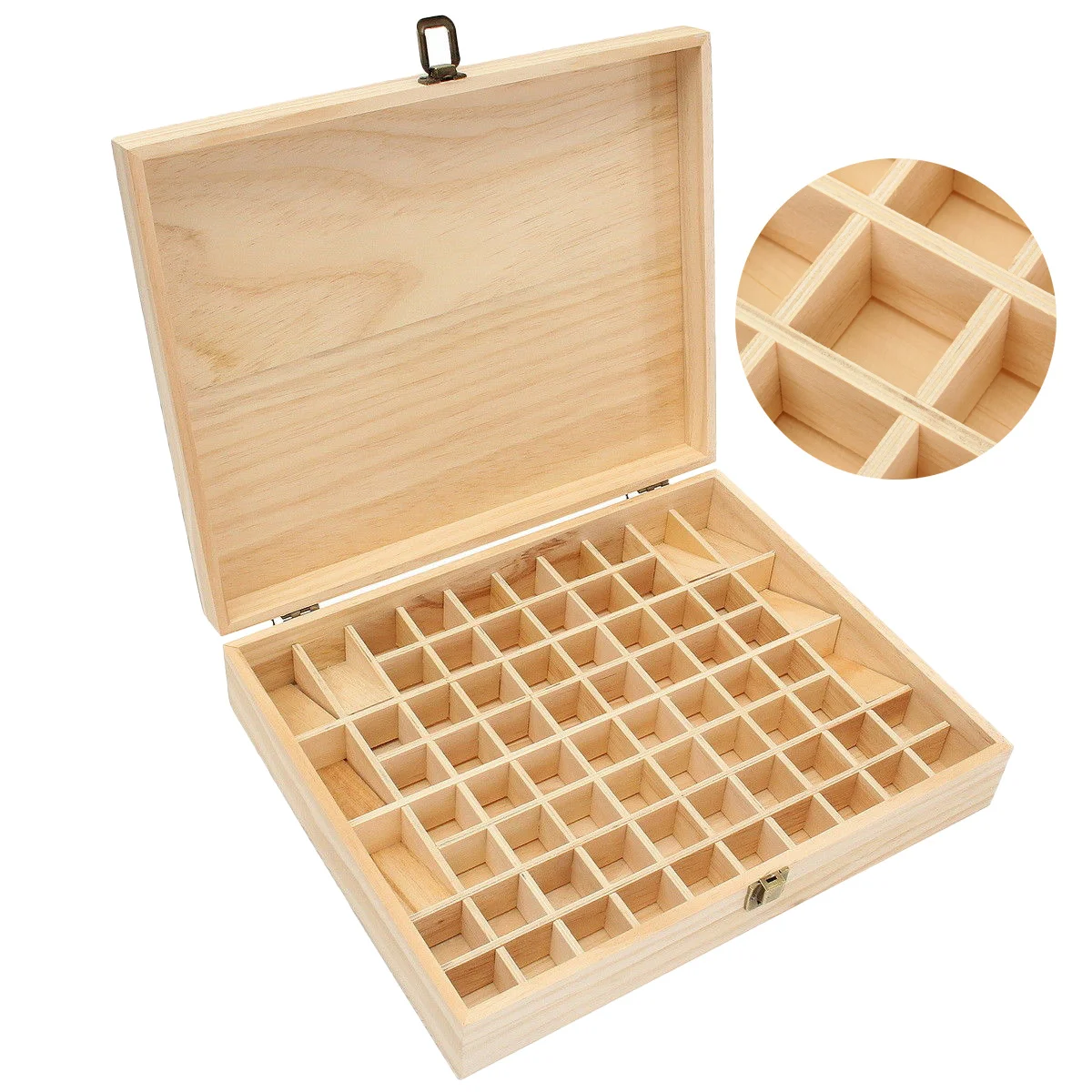 السفر المحمولة خشبية صندوق الزيت العطري المنظم قوي خفيفة الوزن تخزين عرض حالة الحرفية زجاجة حقيبة التخزين #4