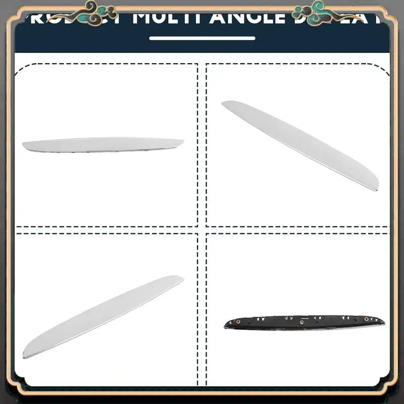 

2Pcs Chrome ABS Front Bumper Above Kidney Grille Hood Cover Trim 51137117242 For BMW 3 Series E90 E91 2006-2008