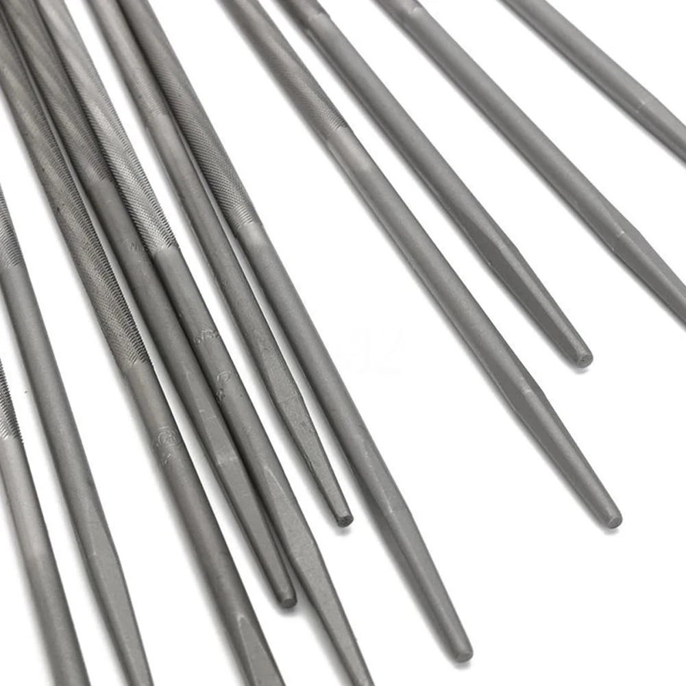Saw Blade Files Chain Saw Files Bearing Steel Chain Filing Handed Tools Sharpener For Woodwork 4mm Brand New 12Pcs