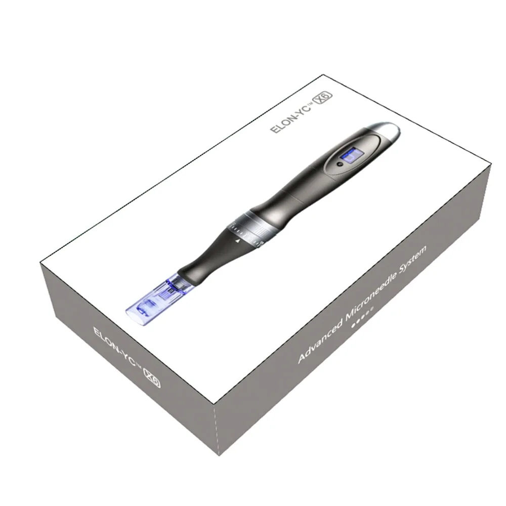 Bezprzewodowe pióro Derma Pen Ultima X6 6 Cyfrowe pióro do mikroigłowania z 20 szt. Dr Needle Pen Cartrdiges do terapii mikroigłowej