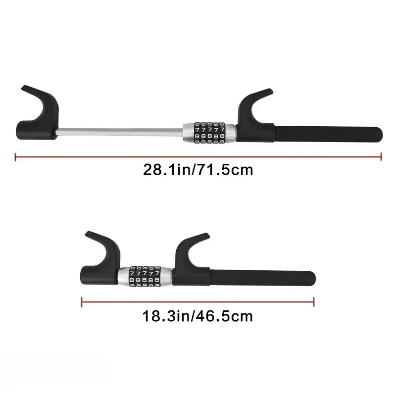 Hot-selling new car steering wheel combination lock 2kg alloy material universal anti-theft U-shaped combination lock