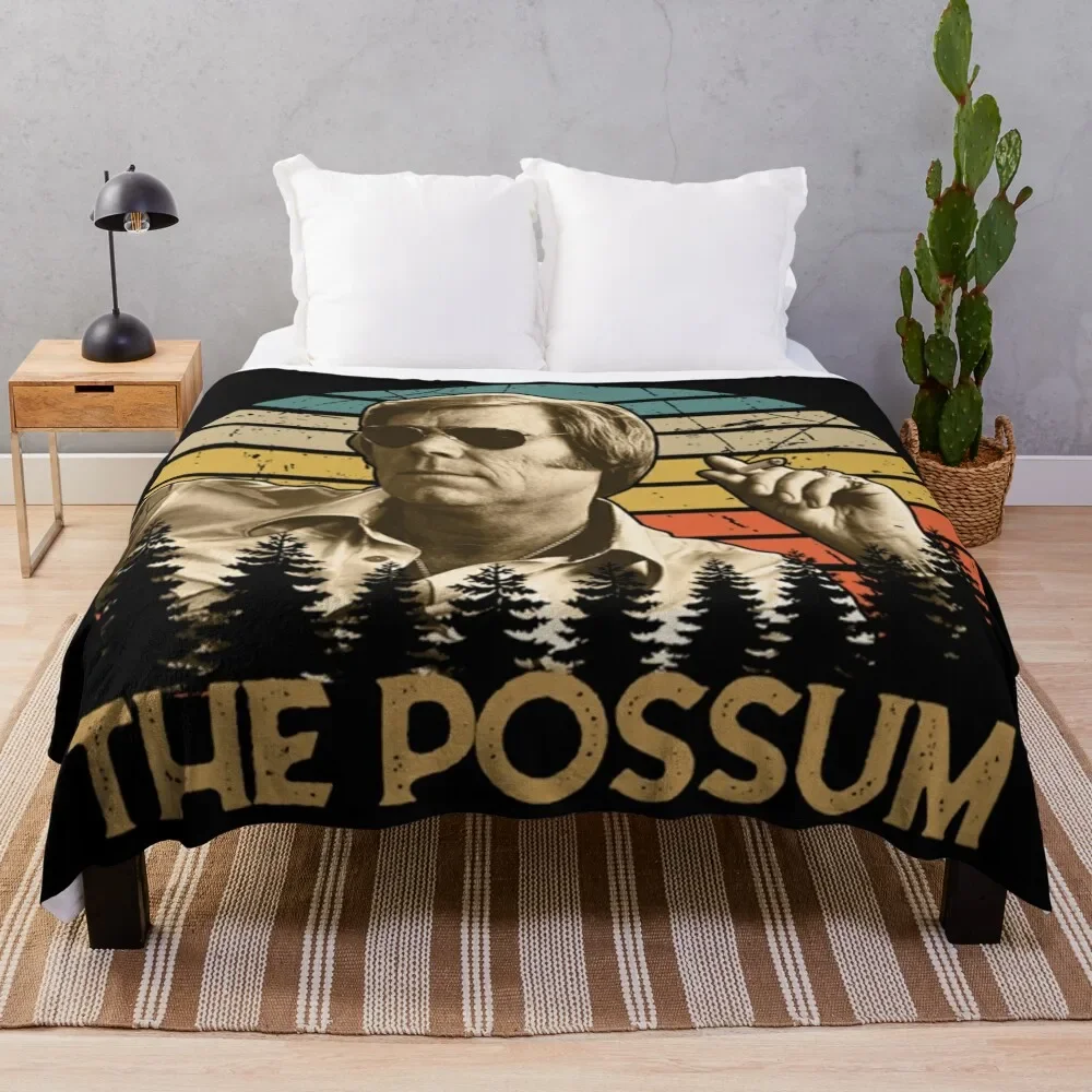 

Retro George Tees Jones Country Music - The Possum Love Gift Throw Blanket warm for winter Bed Fashionable For Baby Blankets