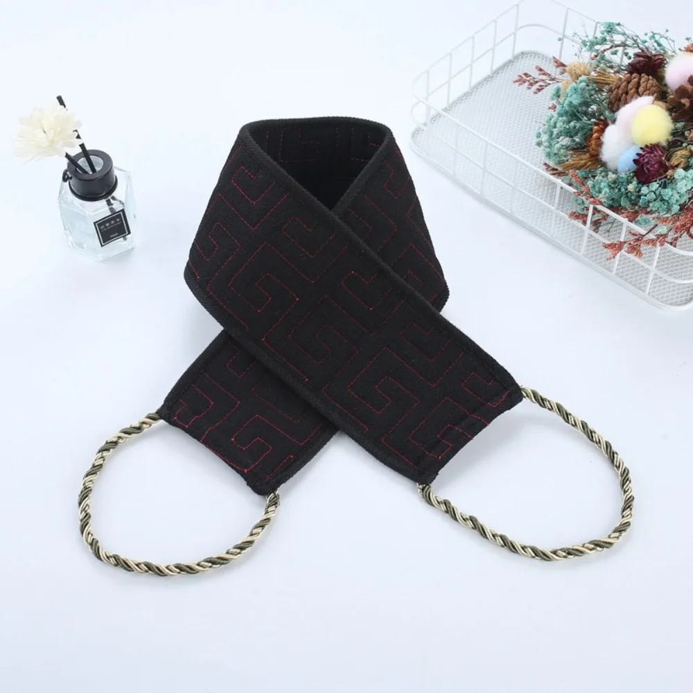 Dual Sided Back Scrubbing Towel Extended Handle design Exfoliating Body Towel Widened Durable Back Rubbing Strap Unisex