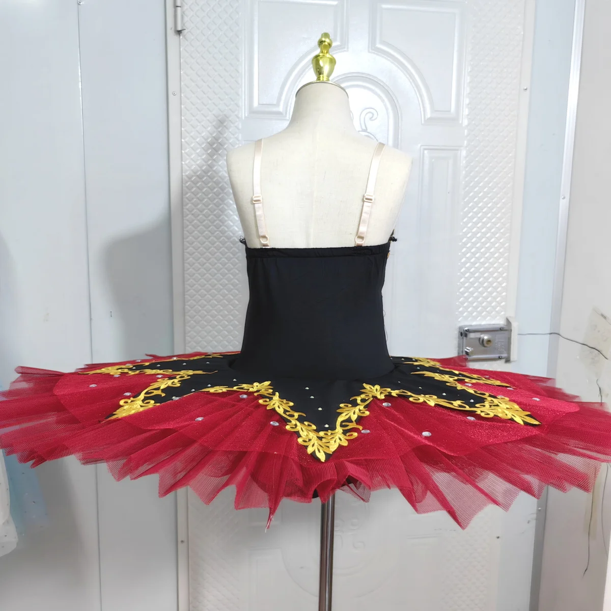 Spanish Red Professional Ballet Tutu Skirts Dance Performance Costumes