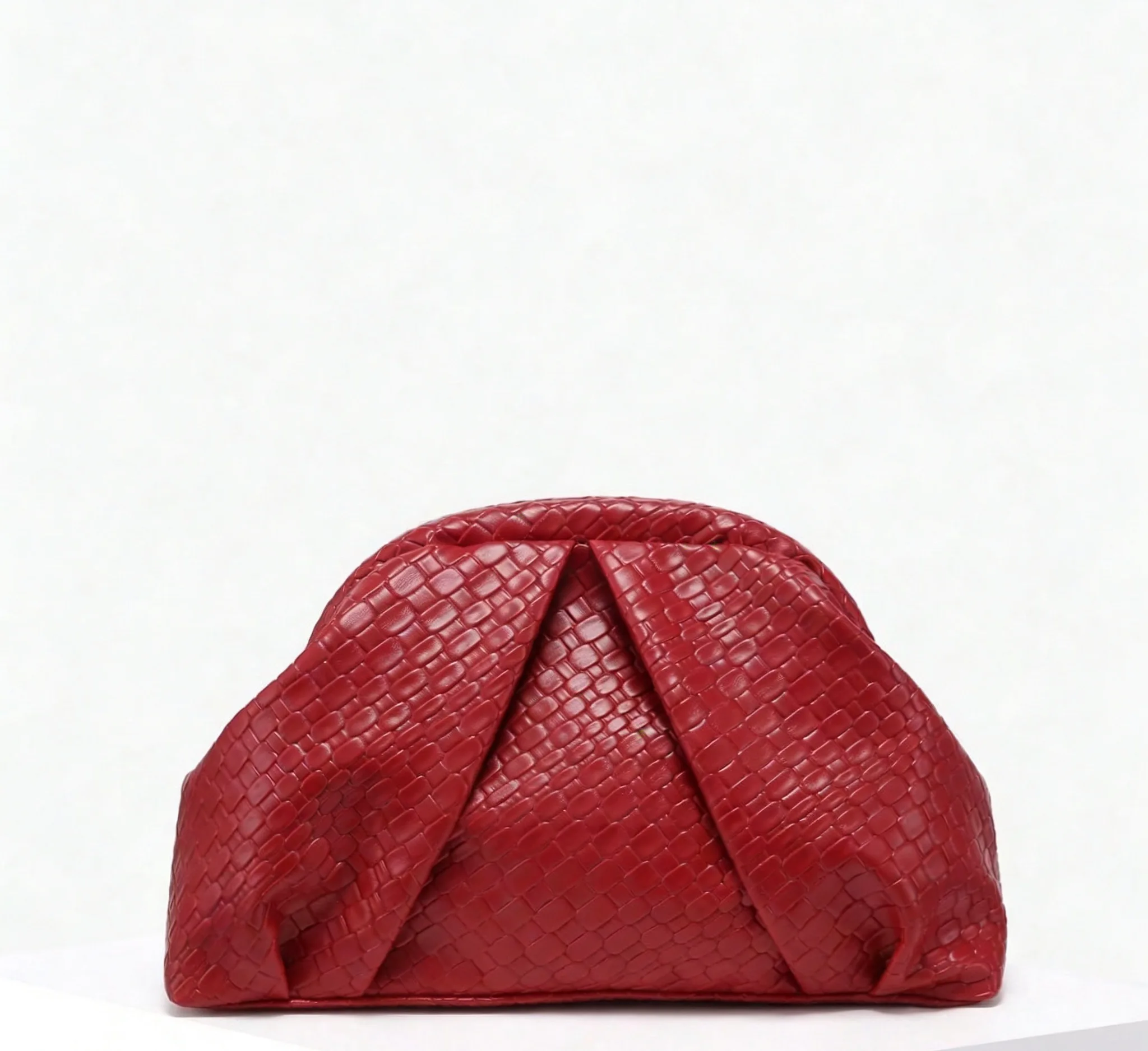 Neue, modische Handtasche mit Nieten und Falten für Damen, Clutch, Tasche mit Reißverschluss, modisch, lässig, schlicht, für den täglichen Gebrauch, für Abendpartys. – Detail 7