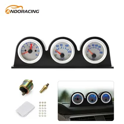 2inch 52MM Triple Gauge Kit Turbo Boost gauge water temp gauge Tachometer Oil Pressure Gauge car meter Water Temp auto Gauge