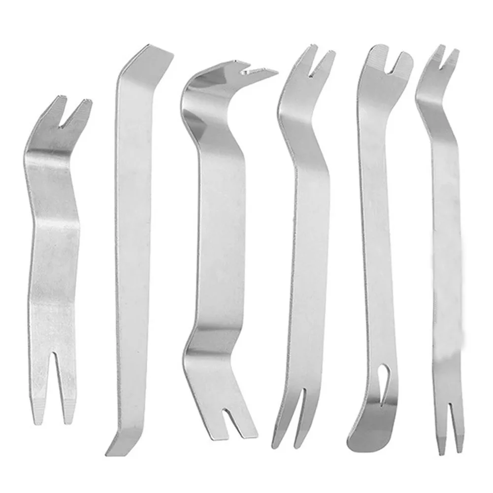 6pcs Car Inner Removal Tool Car Radio By Clip Panel Trim Dash Audio Removal Tool Removal Tool Kit Automotive Toolkit Tool Set