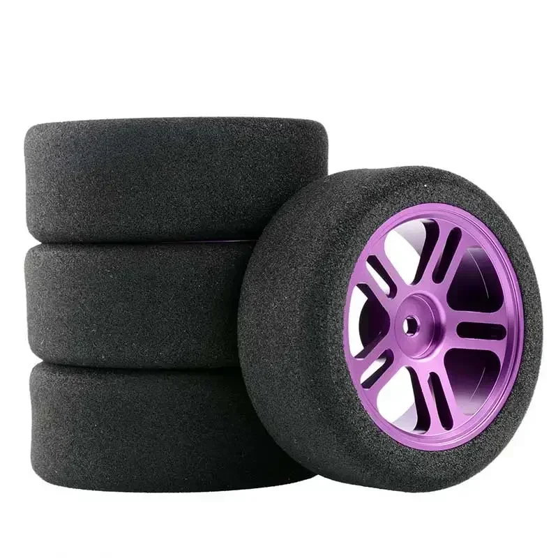 4pcs wltoys 144001 124019 124017 A959 parts on road foam tyres 68MM wheel fit 12MM hex for 1/16 1/14 1/12 remotre contrl cars view 2