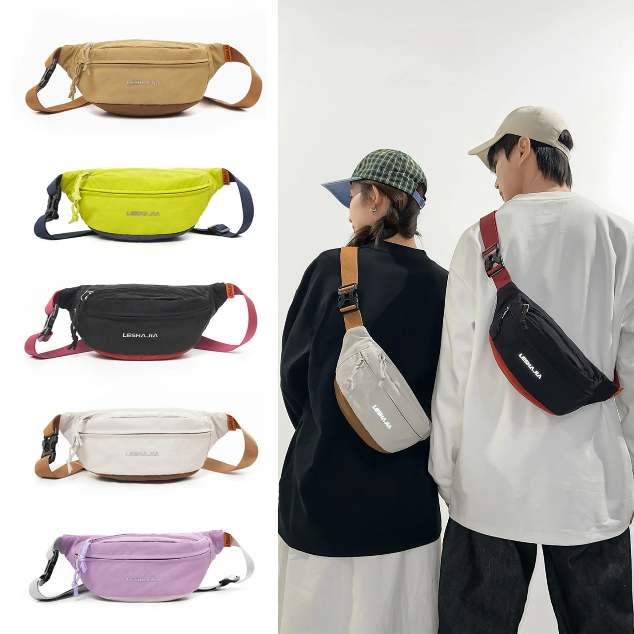 

Unisex Running Waist Pack – Waterproof Belt Bag with Phone Holder, Bounce-Free for Gym & Marathon Training