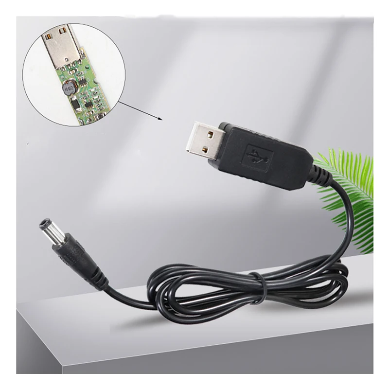 2.1x5.5mm USB Booster Cable Converter DC 5V 9V 12V Power Adapter Connector Line Leads USB Plug to DC Cable