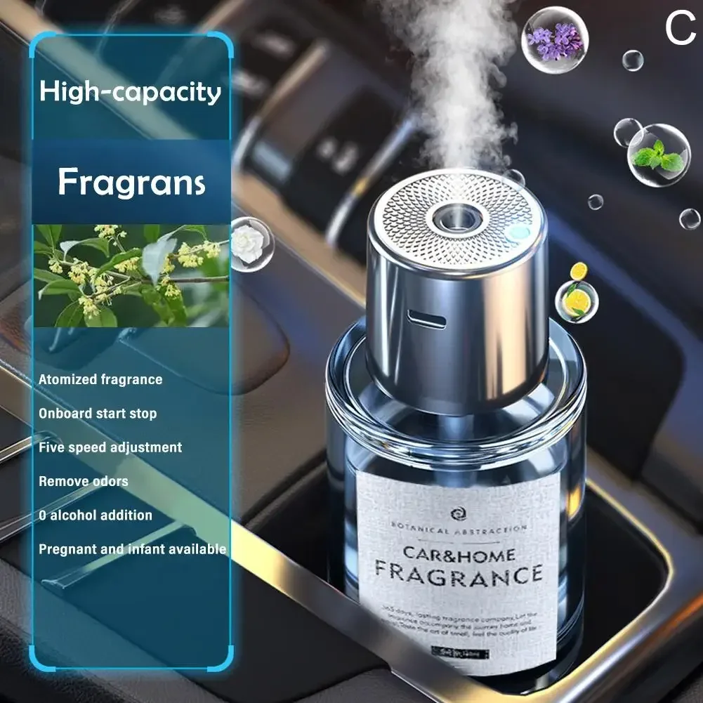 Car Automotive ultrasonic nano-atomizing perfume humidifier automatic diffuser odor removal tool eliminator general