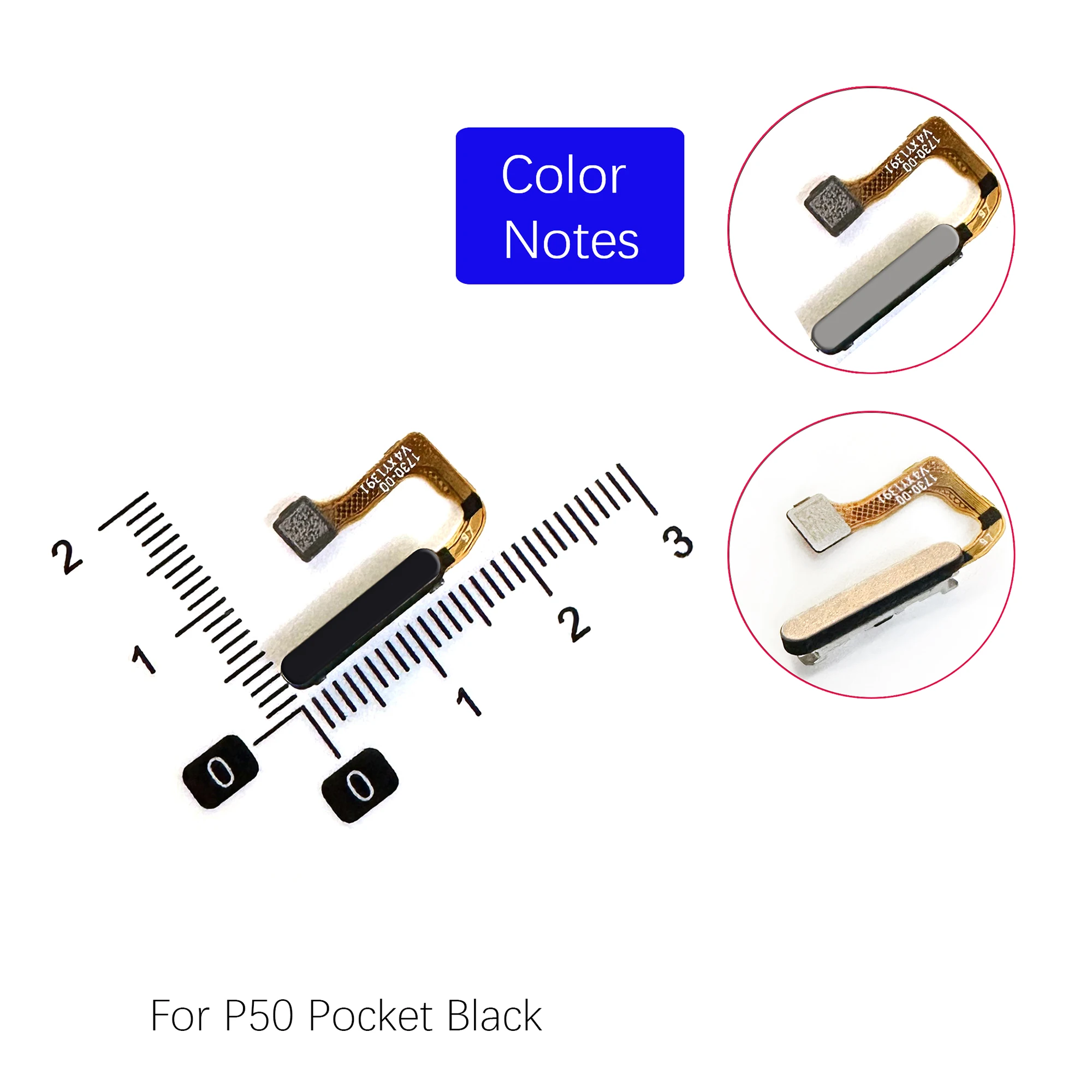 For Huawei Nova4 Nova6 Nova7SE Nova11i Y61 P9 P30 P40 P50 Play40 30Plus 60plus View20 Fingerprint Sensor Flex Cable