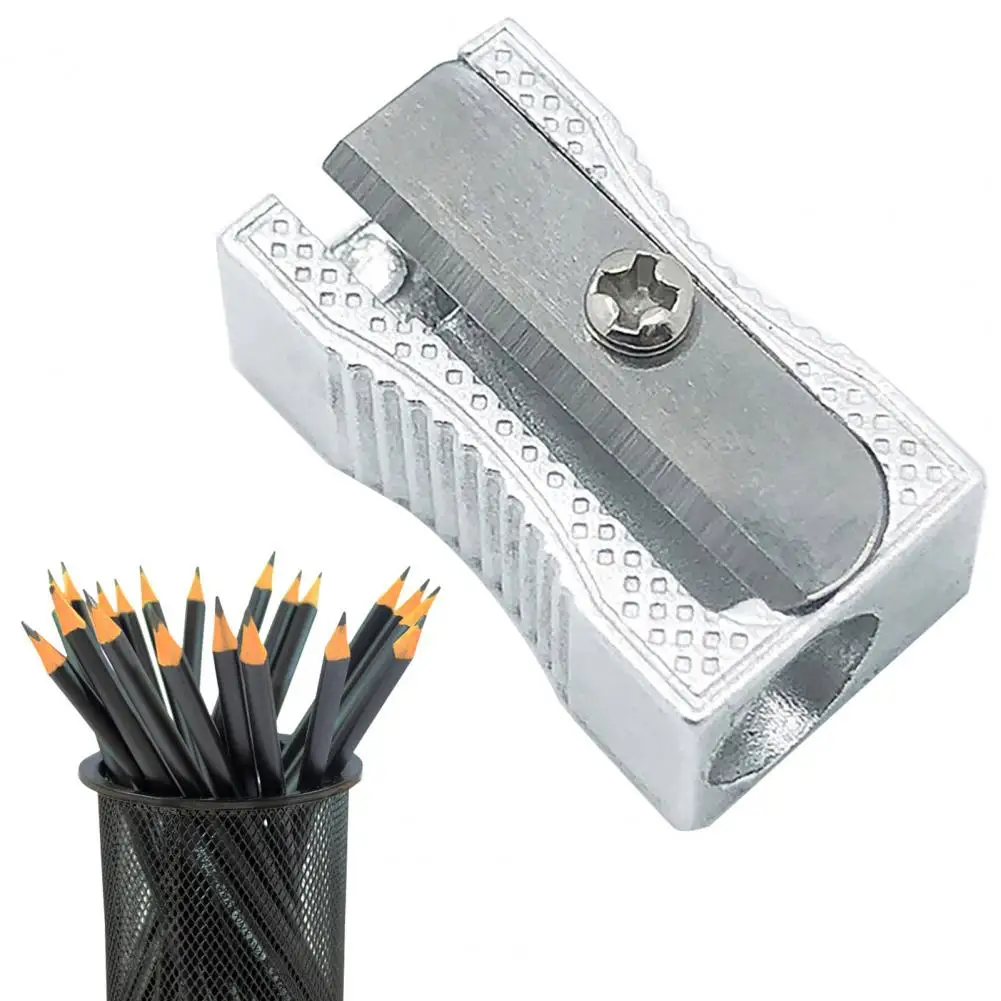 Travel-friendly Pencil Sharpener Compact Pencil Sharpener Compact Pencil Sharpener Set Non-slip Base Single Hole Hand for School