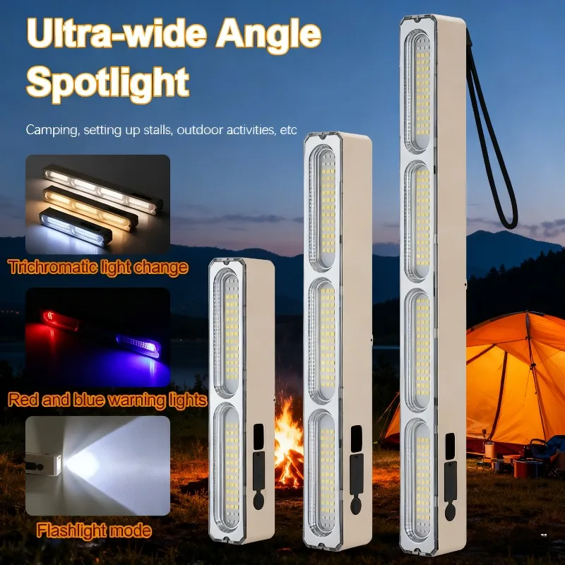 20CM/30CM/40CM Luce notturna a LED ricaricabile a tre colori variabili Luci intelligenti multifunzionali Lampada da notte da campeggio esterna
