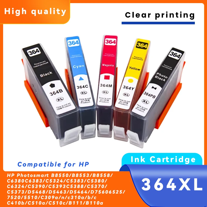 

Картриджи 364 364 XL 364xl для принтера HP Deskjet 3070a 3520 3522 Photosmart 5510 5520 5520 5522 6510 6520 7510 7510 7520