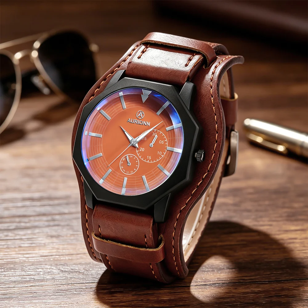 1 Piece Fashionable Men's Watch, Business Casual Men's Watch, Street Style, Handsome and Versatile