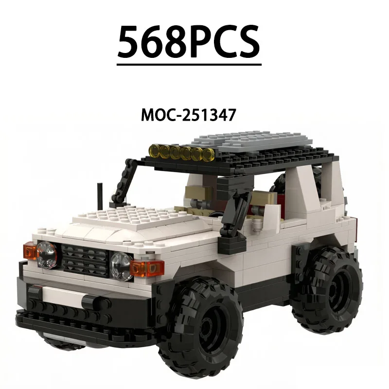 bloc-de-construction-moc-251347-modele-de-voiture-tout-terrain-a-assembler-568-pieces-jouet-educatif-puzzle-cadeau-d'anniversaire-de-noel-et-du-nouvel-an