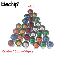 30PCS AG3  AG2 Rotary Switch Knobs Assorted Set,6 Color  WH148 Potentiometer Knob,DIY Light Dimmers, Volume Control Knob Cap Kit