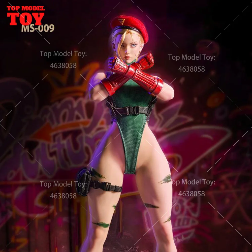 

STARMAN MS-009 1/6 Cammy Movable Eyes Makeup Body Action Figure Set Model 12'' Female Soldier Movable Doll for Collectible