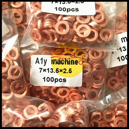 Imagen 2 del producto Boquilla de inyector de riel común diésel, arandela de cobre, sello de junta tórica, almohadilla, herramienta de reparación de bomba, 7x15mm/9x18mm