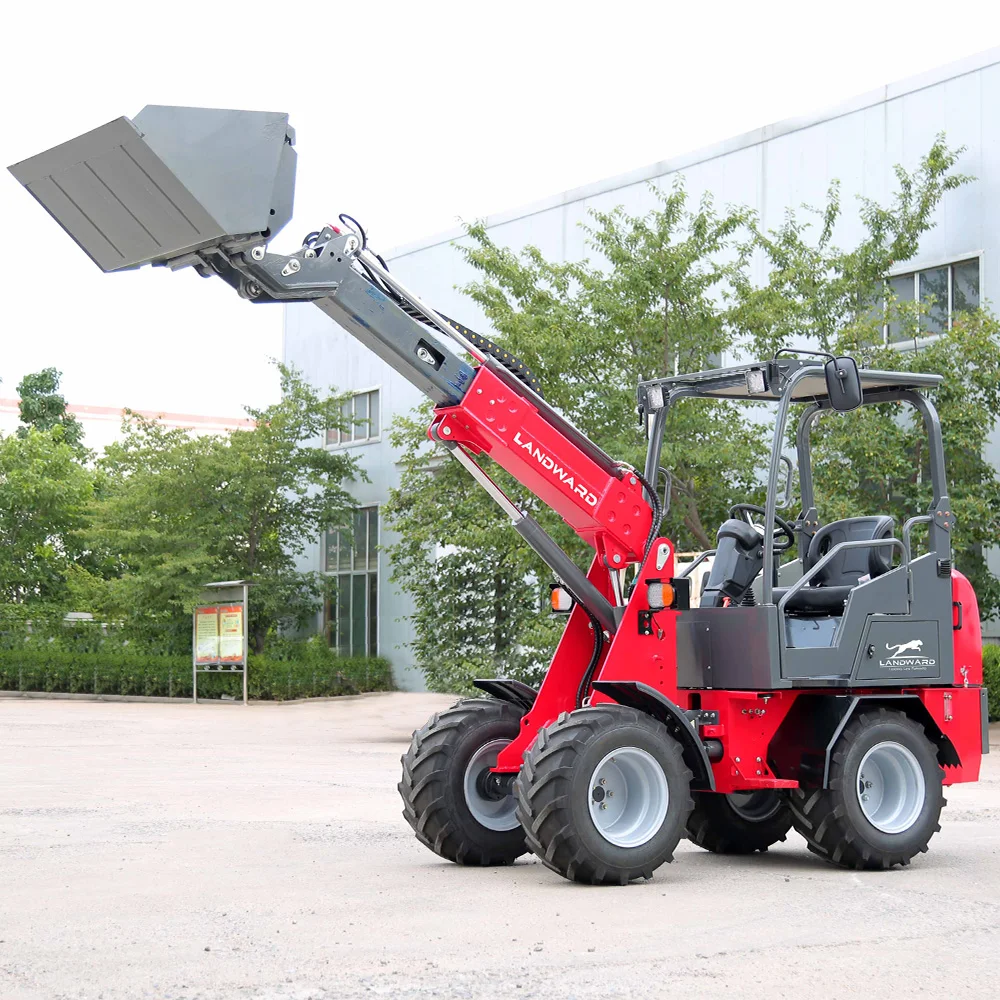 

Home Use Small Loader Farm Ranch Use High Horsepower Diesel Loader 4×4 Wheeled All Terrain Transporter Kubota Engine Customized