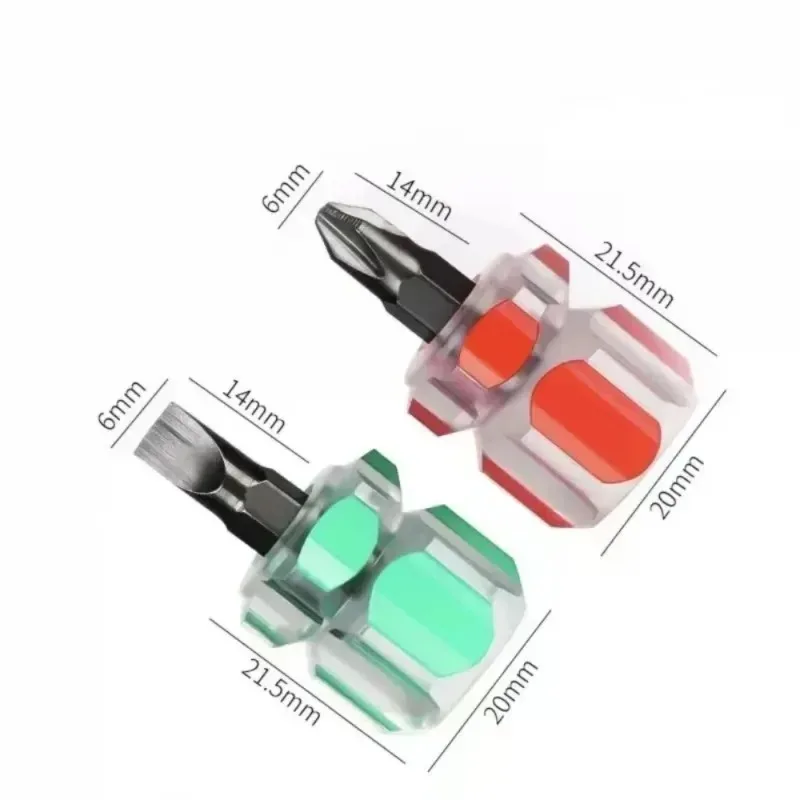 New Screwdriver Kit Set Mini Small Portable Radish Head Screw Driver Transparent Handle Repair Hand Tools Precision Car Repair