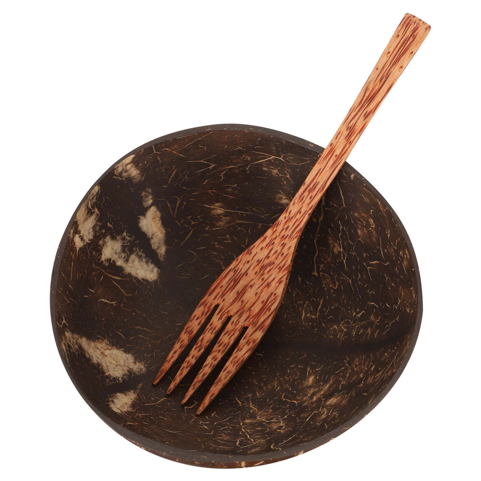

Coconut Bowl Wood Salad Fruit Salad Bowl Food Serving Storage Coconut Shell Fruit Snack Lightweight Camping Bowls