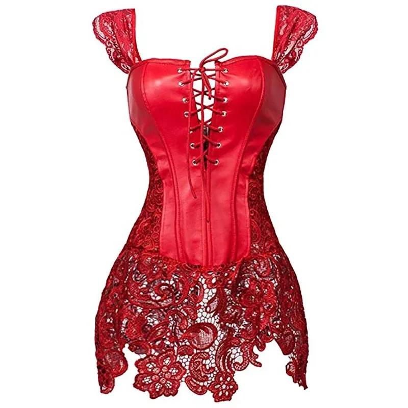 Women Body Shaper Gothic Sexy Lingerie Slimming Waist Trainer Latex Bodysuit Corset Shapewear Butt Lifter Tummy Bodyshaper