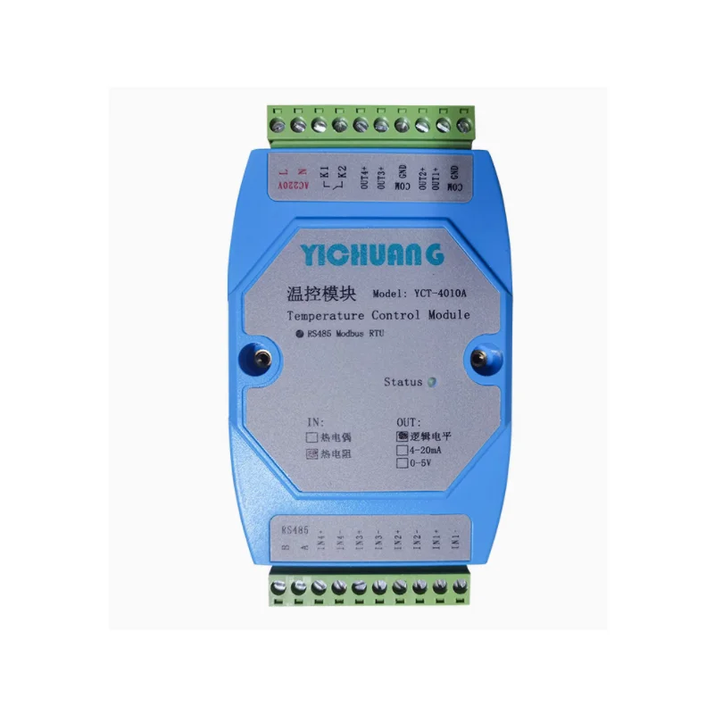 

PID temperature control module PLC touch screen RS485 isolated communication 4-channel K-type PT100 temperature acquisition