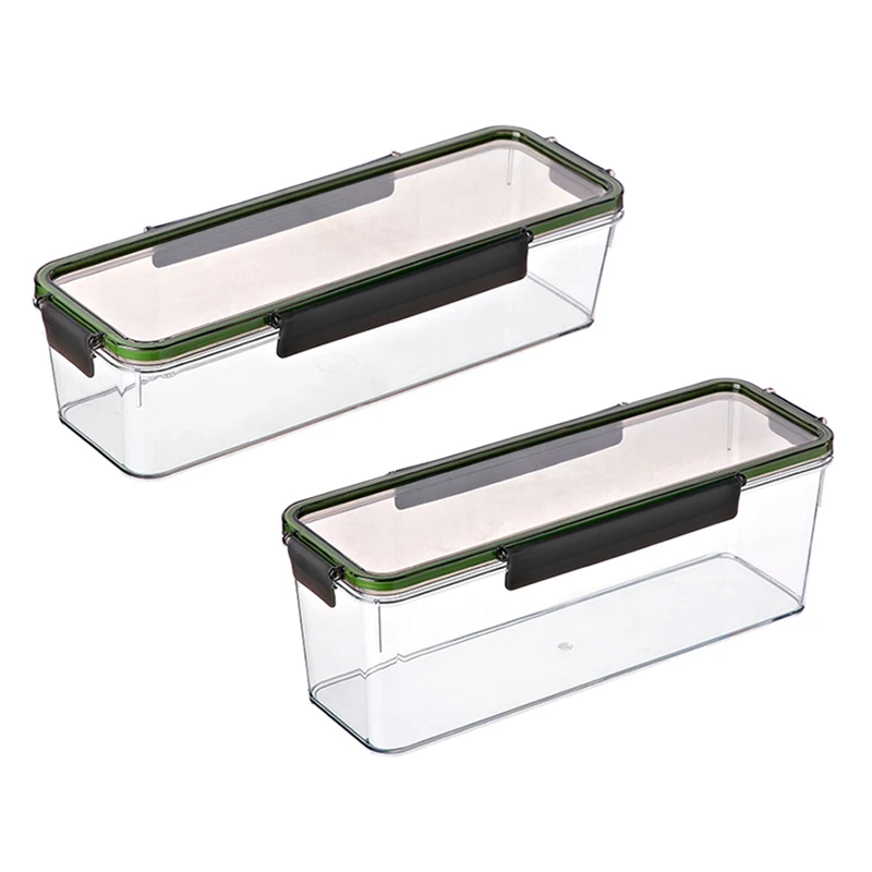 

Food Storage Box Square Noodle Box Transparent Grain Seal Tank Airtight Clear Pasta Container