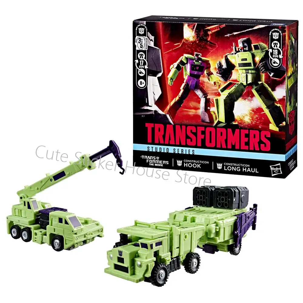 In Stock Original Hasbro Studio Series Commander Class The Transformers: The Movie Constructicon Long Haul & Constructicon Hook